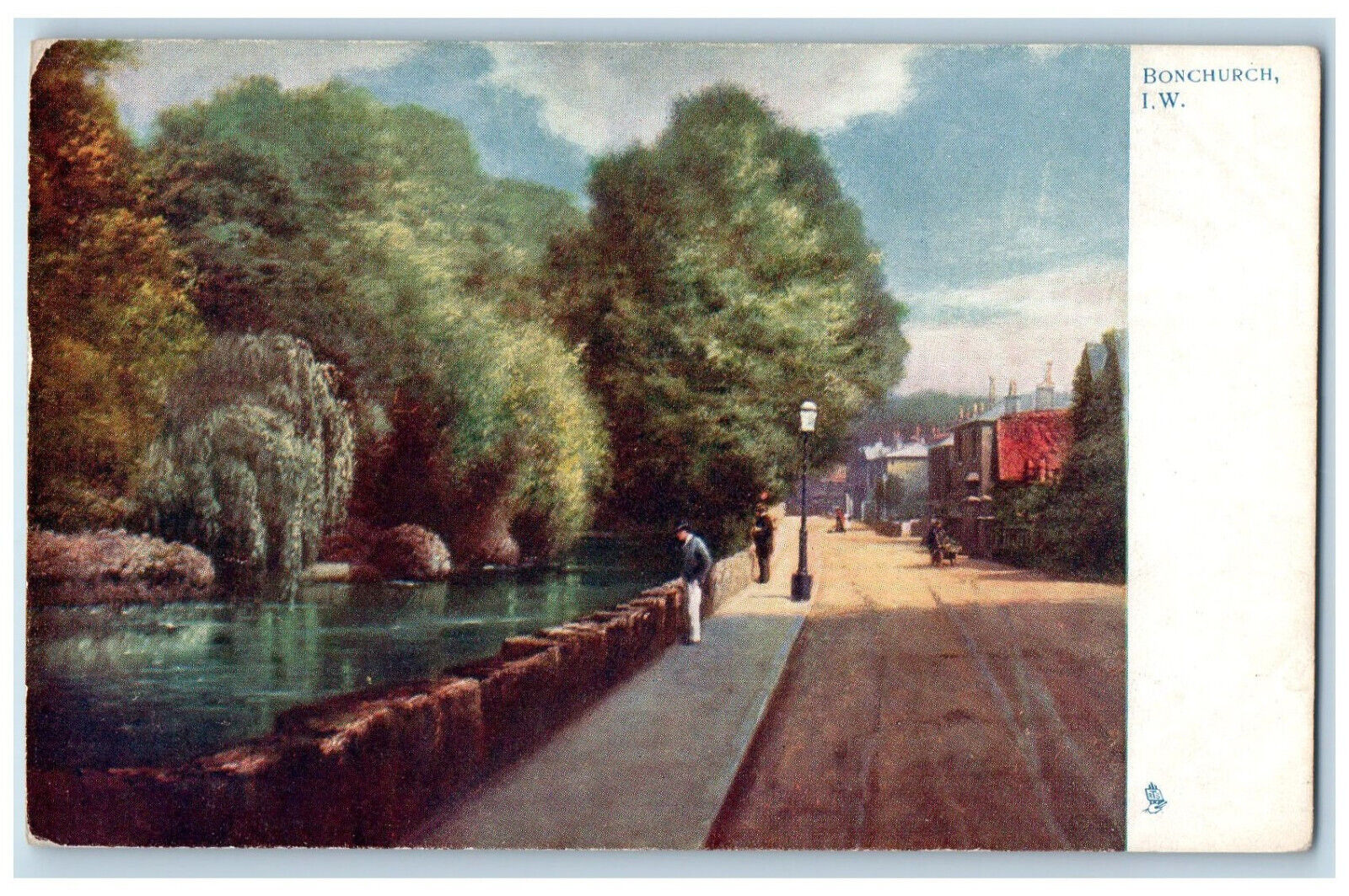 c1910 Bonchurch Isle of Wight Scene England Tuck Art Unposted Postcard