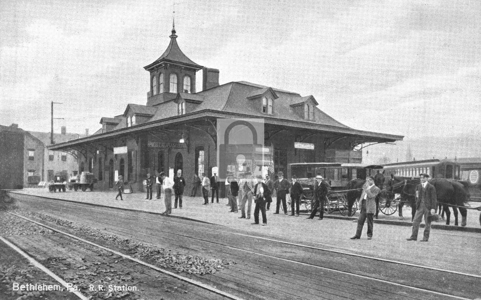 Railroad Train Station Depot Bethlehem Pennsylvania PA - Reprint