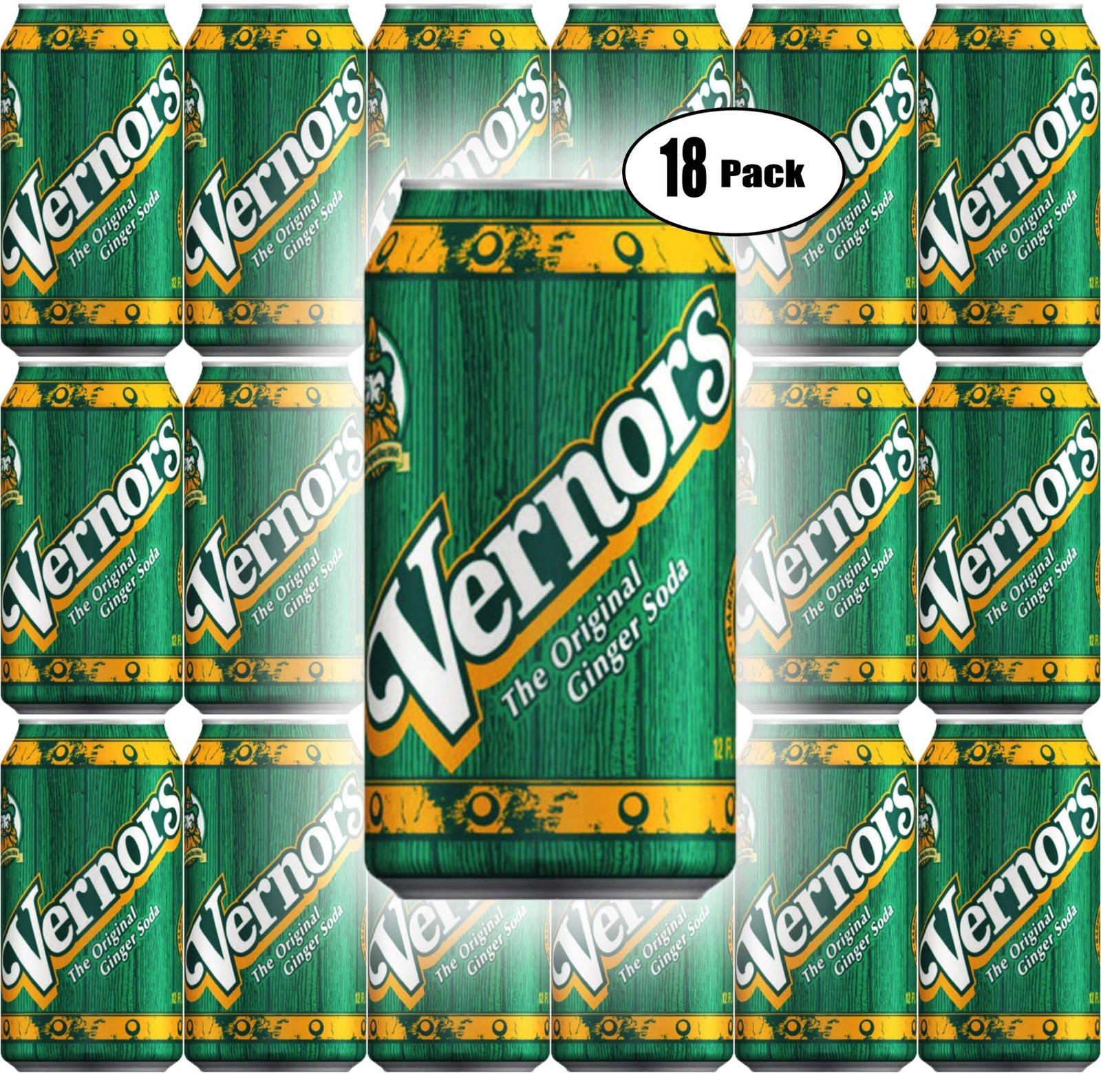 Vernors Ginger Soda, 12oz Can (Pack of 18, Total of 216 Oz) Vernors Ginger Soda, 12oz Can (Pack of 18, Total of 216 Oz)