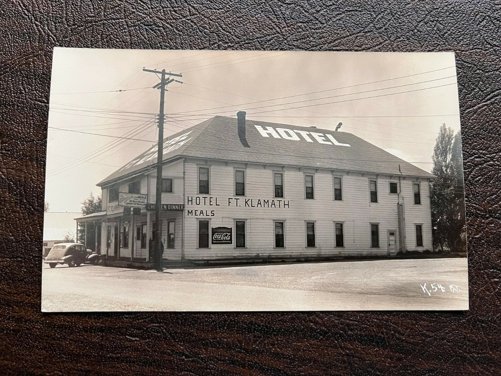 RPPC Fort Klamath Oregon Street Scene Hotel & Restaurant Coca-Cola Signs 1930s RPPC Fort Klamath Oregon Street Scene Hotel & Restaurant Coca-Cola Signs 1930s
