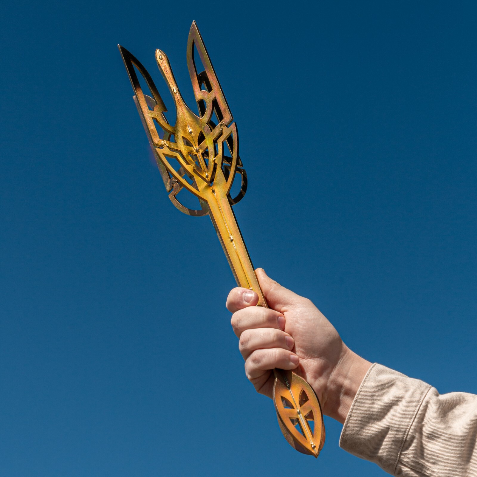 Handmade Ukrainian Mace Trident (steel)