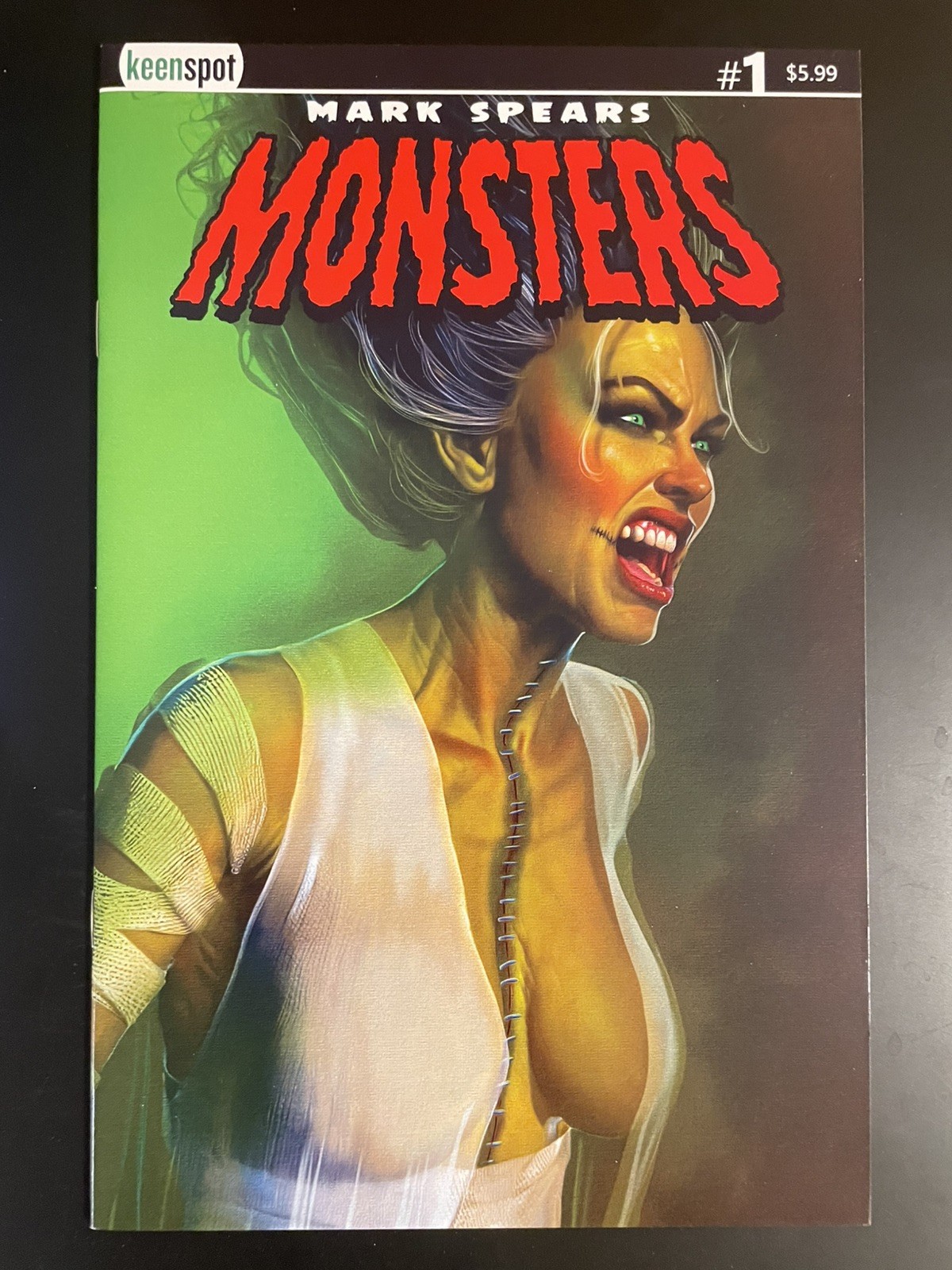 MARK SPEARS MONSTERS #1 1ST PRINT COVER E BRIDEZILLA KEENSPOT NM MARK SPEARS MONSTERS #1 1ST PRINT COVER E BRIDEZILLA KEENSPOT NM