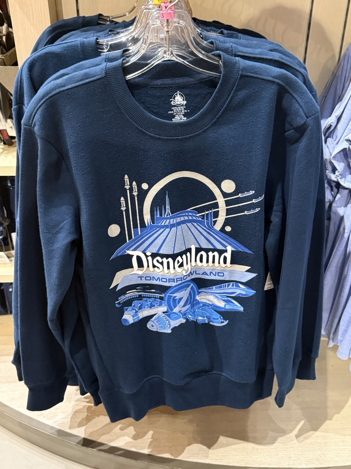(All Sizes) Disneyland Tomorrowland Space Mountain Crewneck Pullover New 2026