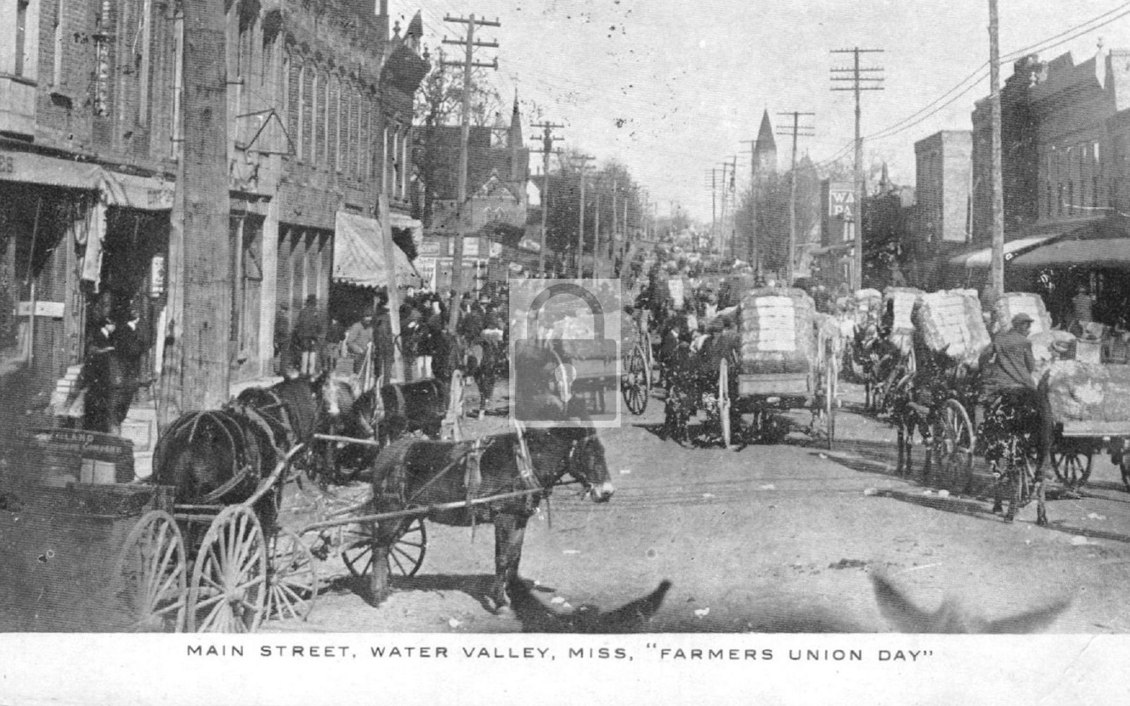 Main Street View Water Valley Mississippi MS - Reprint Main Street View Water Valley Mississippi MS - Reprint