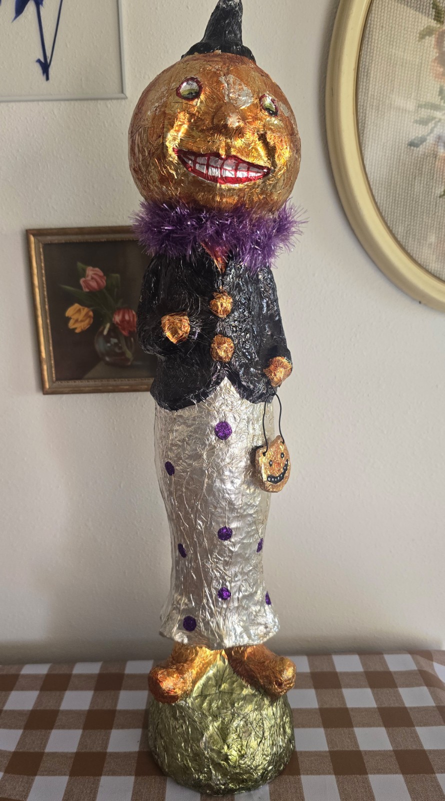 Halloween Foil Figure Lady Pumpkin 21\ Halloween Foil Figure Lady Pumpkin 21\