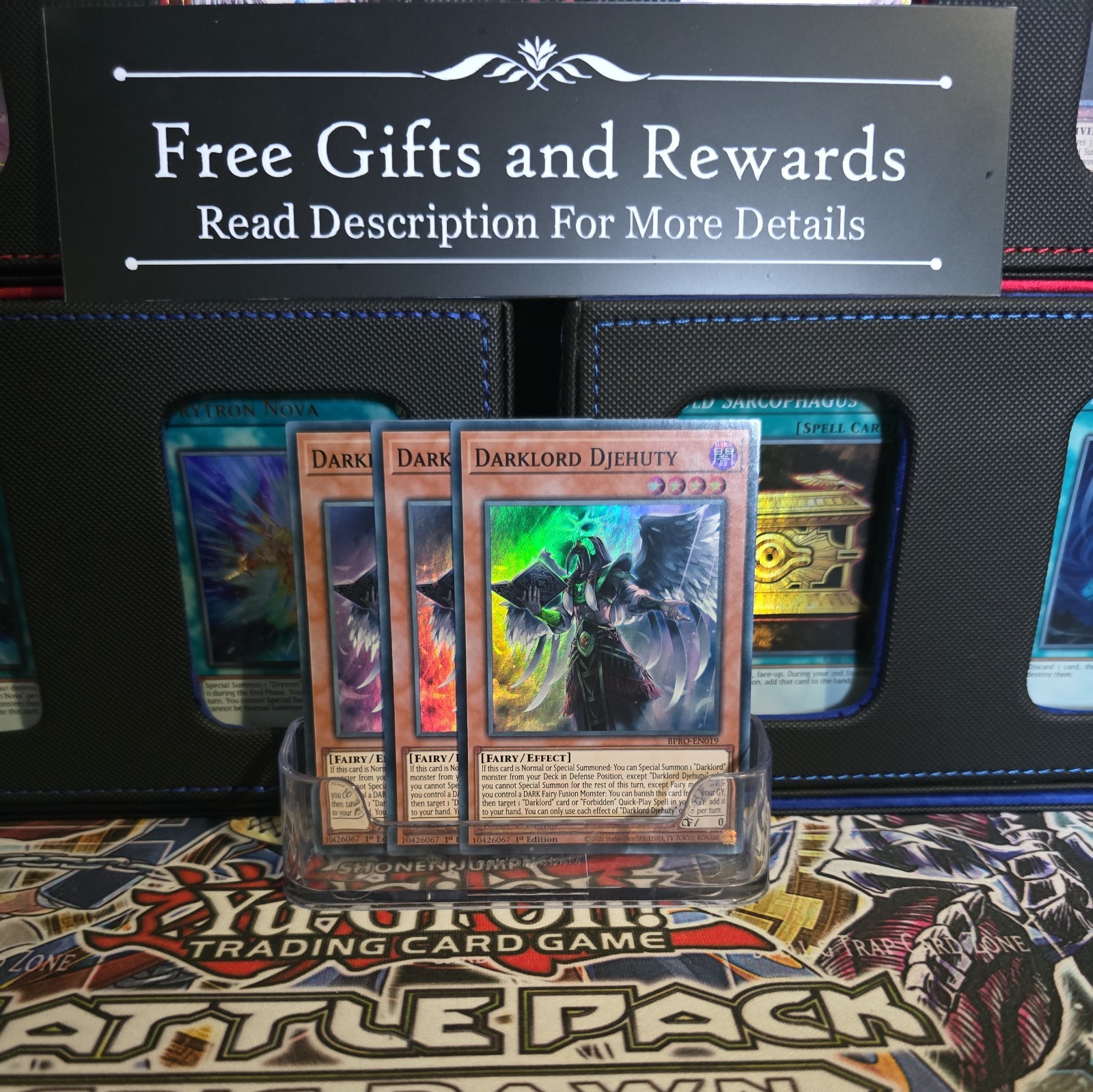 Playset 3x BPRO-EN019 Darklord Djehuty YuGiOh Super rare Playset 3x BPRO-EN019 Darklord Djehuty YuGiOh Super rare