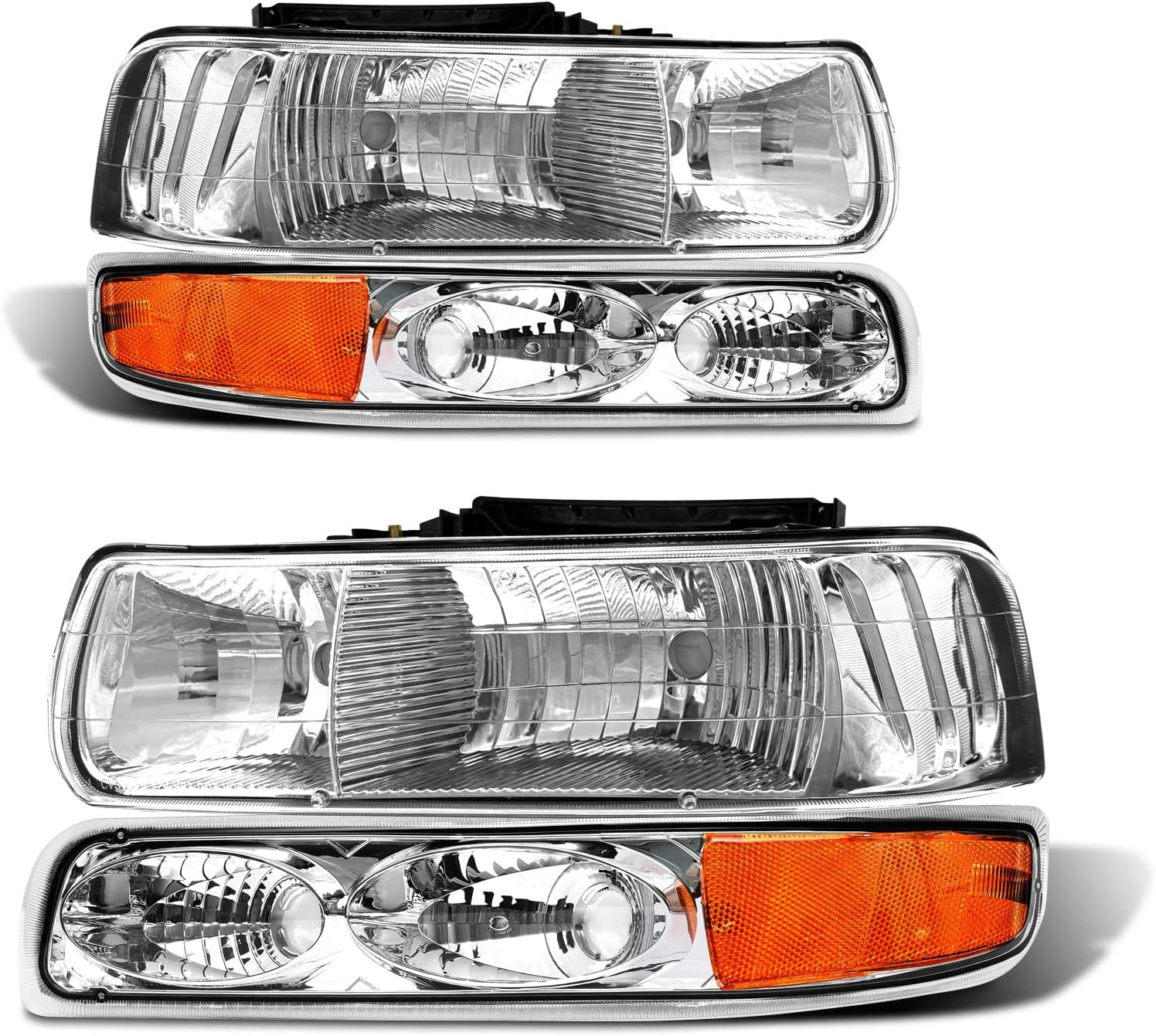 For 2000, 2002, 2006 Chevy Tahoe Halogen Headlight W/O Bulbs For 2000, 2002, 2006 Chevy Tahoe Halogen Headlight W/O Bulbs