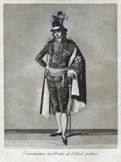 Commandeur de l\'Ordre de l\'Etoile polaire 1780s Costume for Comman- Old Photo
