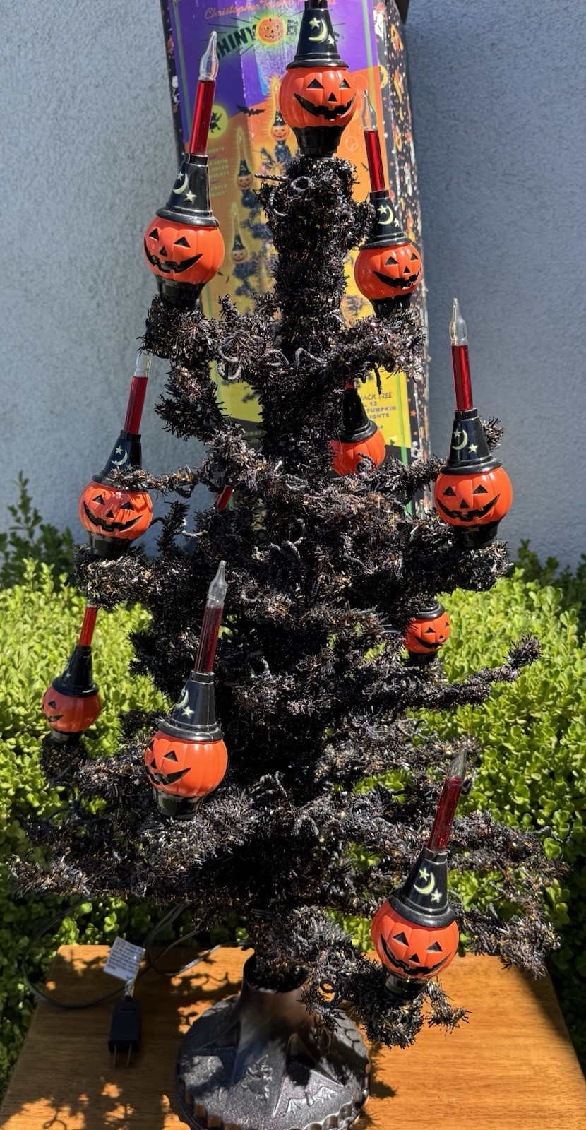 Christopher Radko SHINY BRITE Halloween Pumpkin Tree Vintage Christopher Radko SHINY BRITE Halloween Pumpkin Tree Vintage