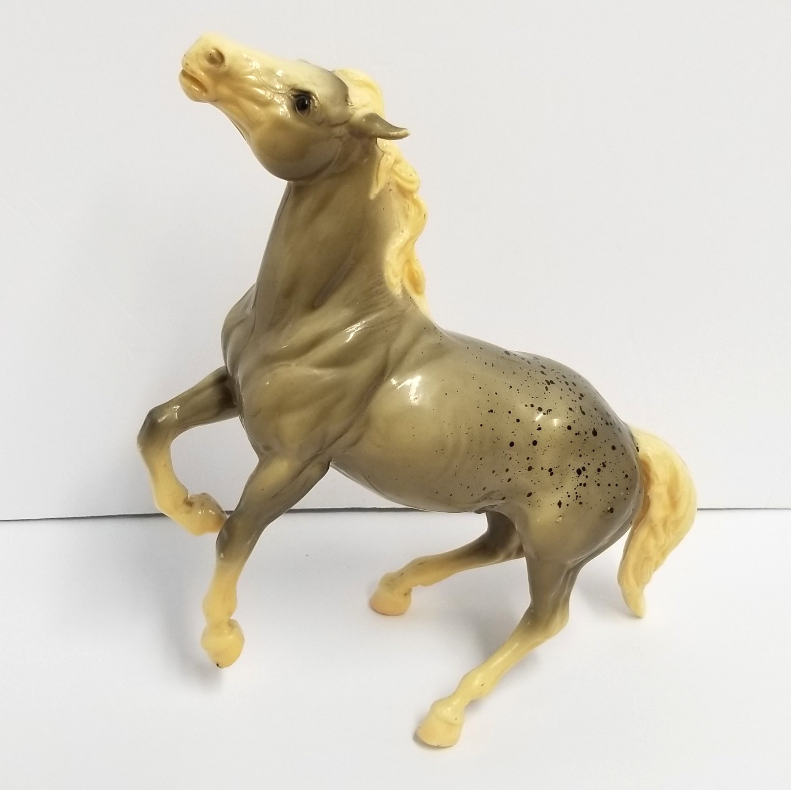 Vintage Breyer #86 Diablo Semi-Rearing Mustang Glossy Grey Appaloosa 1961-1966