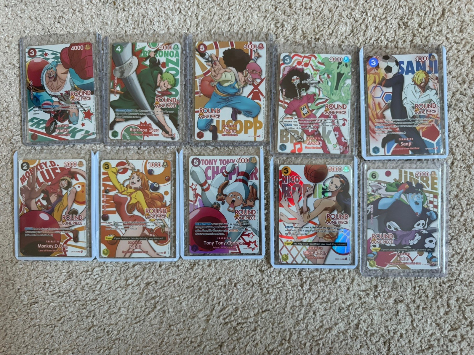 Round 1 x One Piece Promo Complete Set English 10 cards Round 1 x One Piece Promo Complete Set English 10 cards