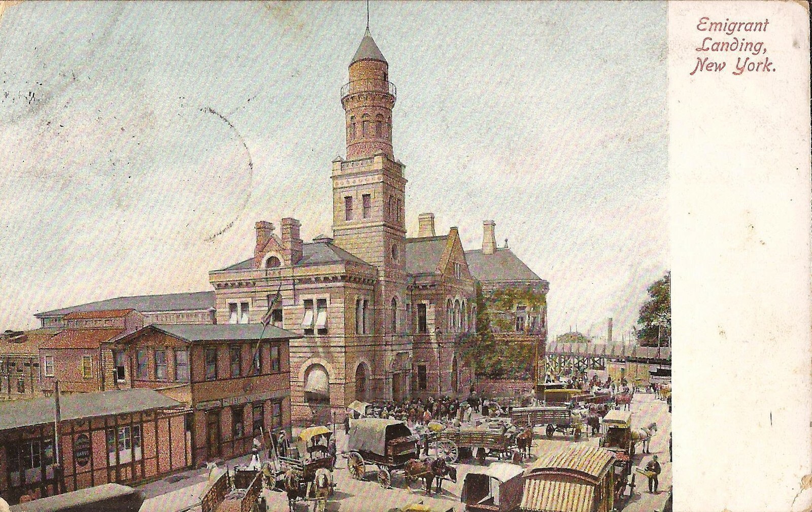 NEW YORK CITY - Emigrant Landing - Barge Office - 1903 - Immigrant Processing NEW YORK CITY - Emigrant Landing - Barge Office - 1903 - Immigrant Processing