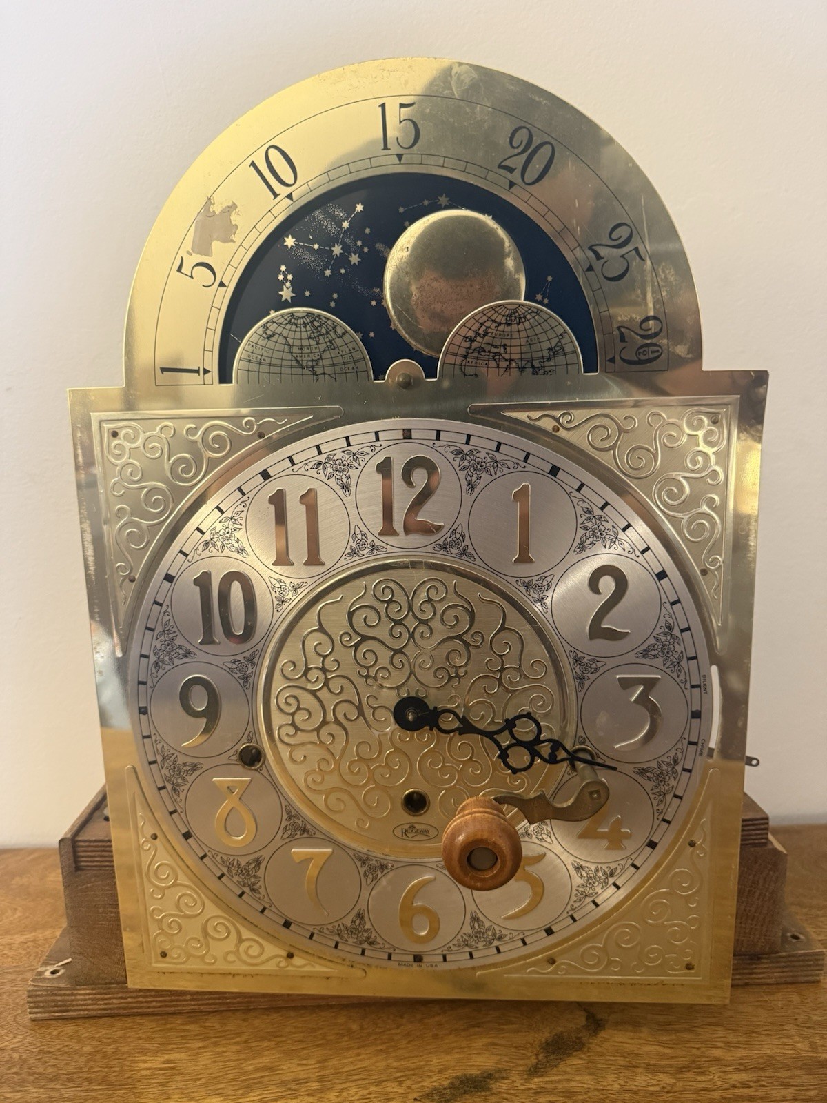 Hermle 461-853B 114cm Grandfather Clock Movement Moon Phase Dial Westminster