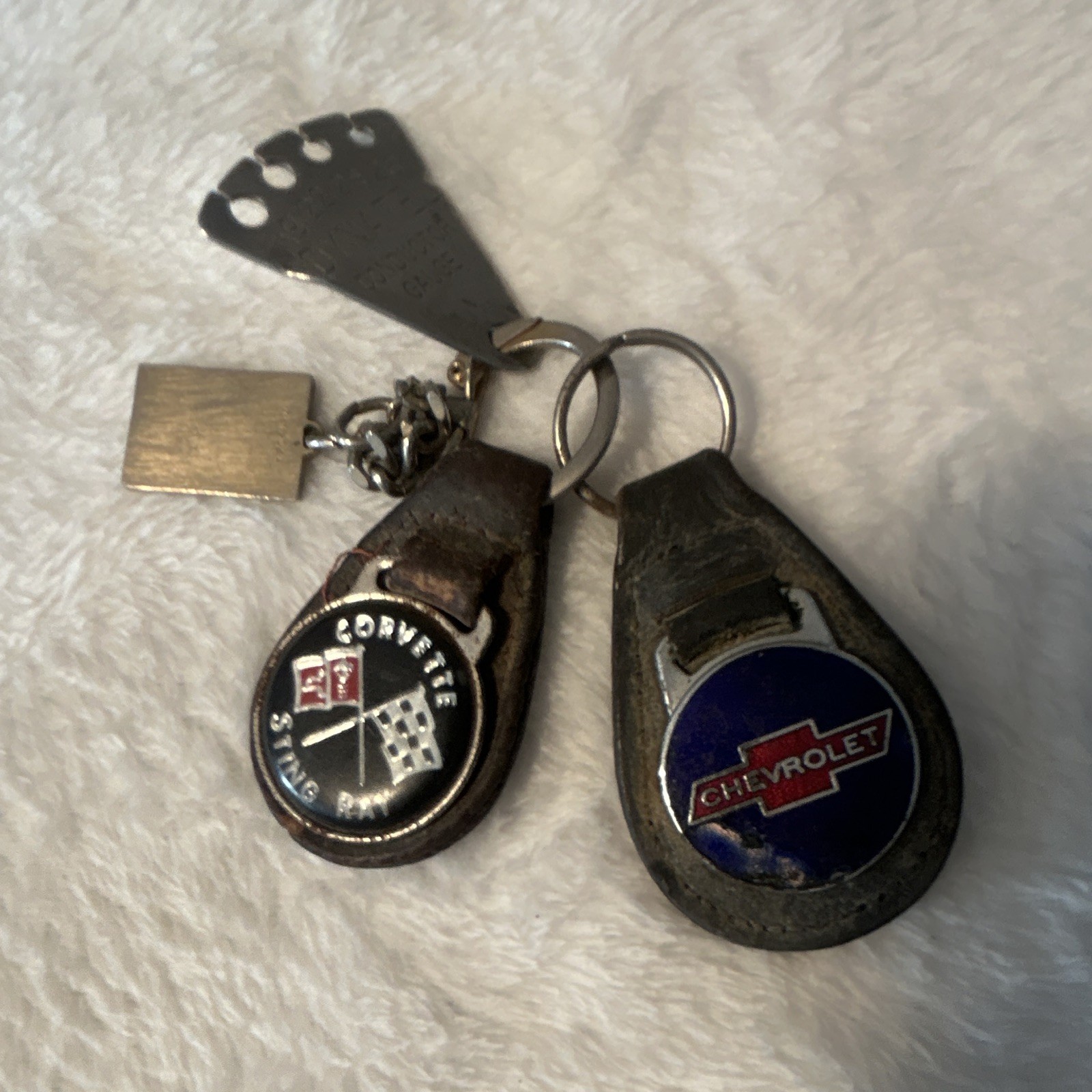 These Are Vintage Chevy Key Chains Lot of 2 and A Couple Other Items See Photos