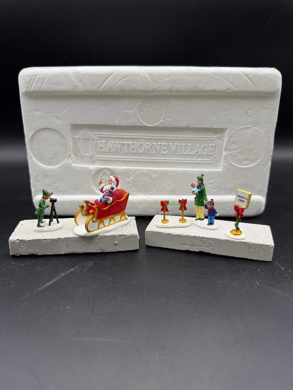 Hawthorne Village Bradford Exchange 2007 Christmas Village 7 Pc Set 14-09121-191