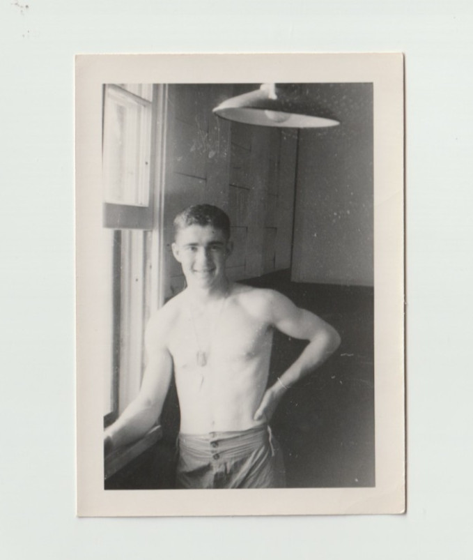 c.1940s Handsome Young Soldier in Underwear Barracks Gay Int c.1940s Handsome Young Soldier in Underwear Barracks Gay Int