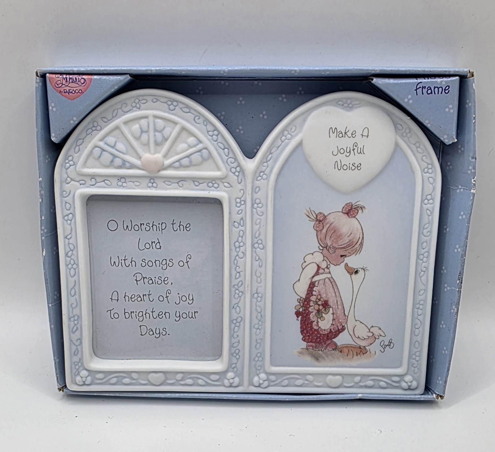 Vintage 1999 Precious Moments Enesco Make A Joyful Noise Double Picture Frame... Vintage 1999 Precious Moments Enesco Make A Joyful Noise Double Picture Frame...