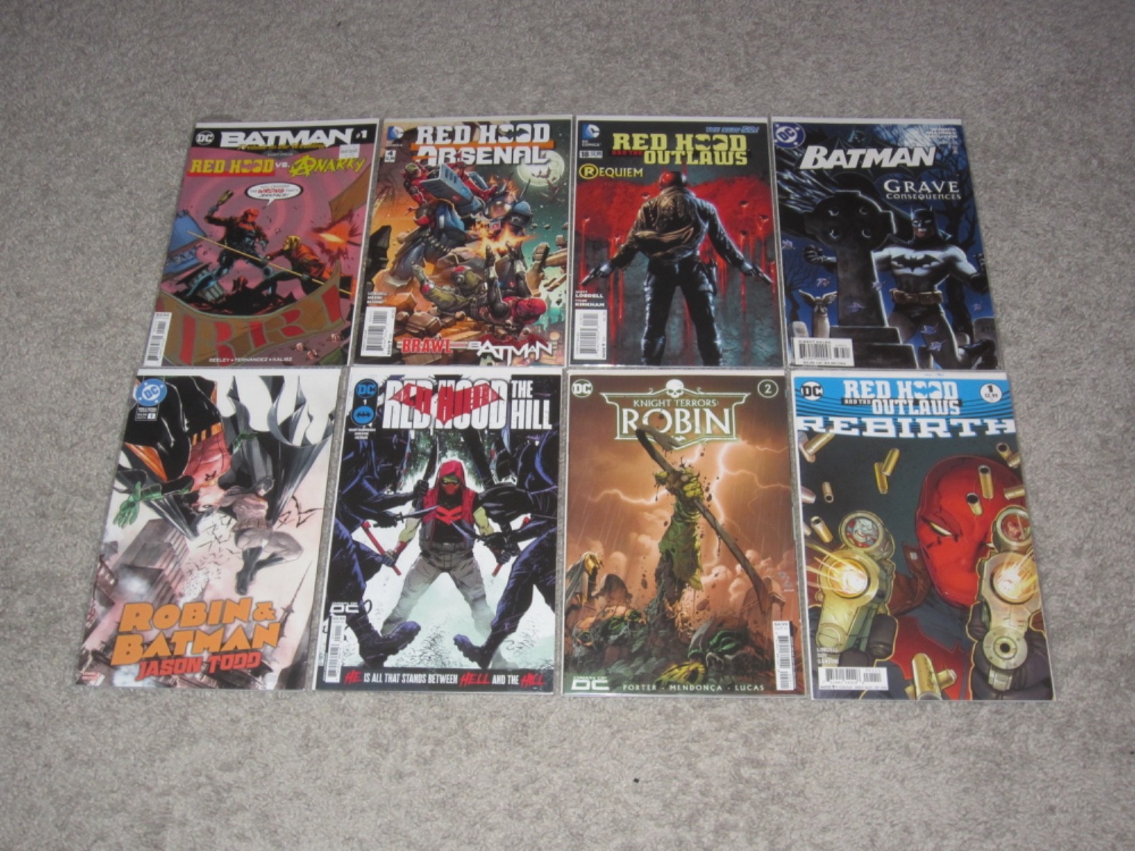 HUGE LOT OF 40 RED HOOD (JASON TODD) DC COMICS SERIES, MINIs, AND MORE VF AVG