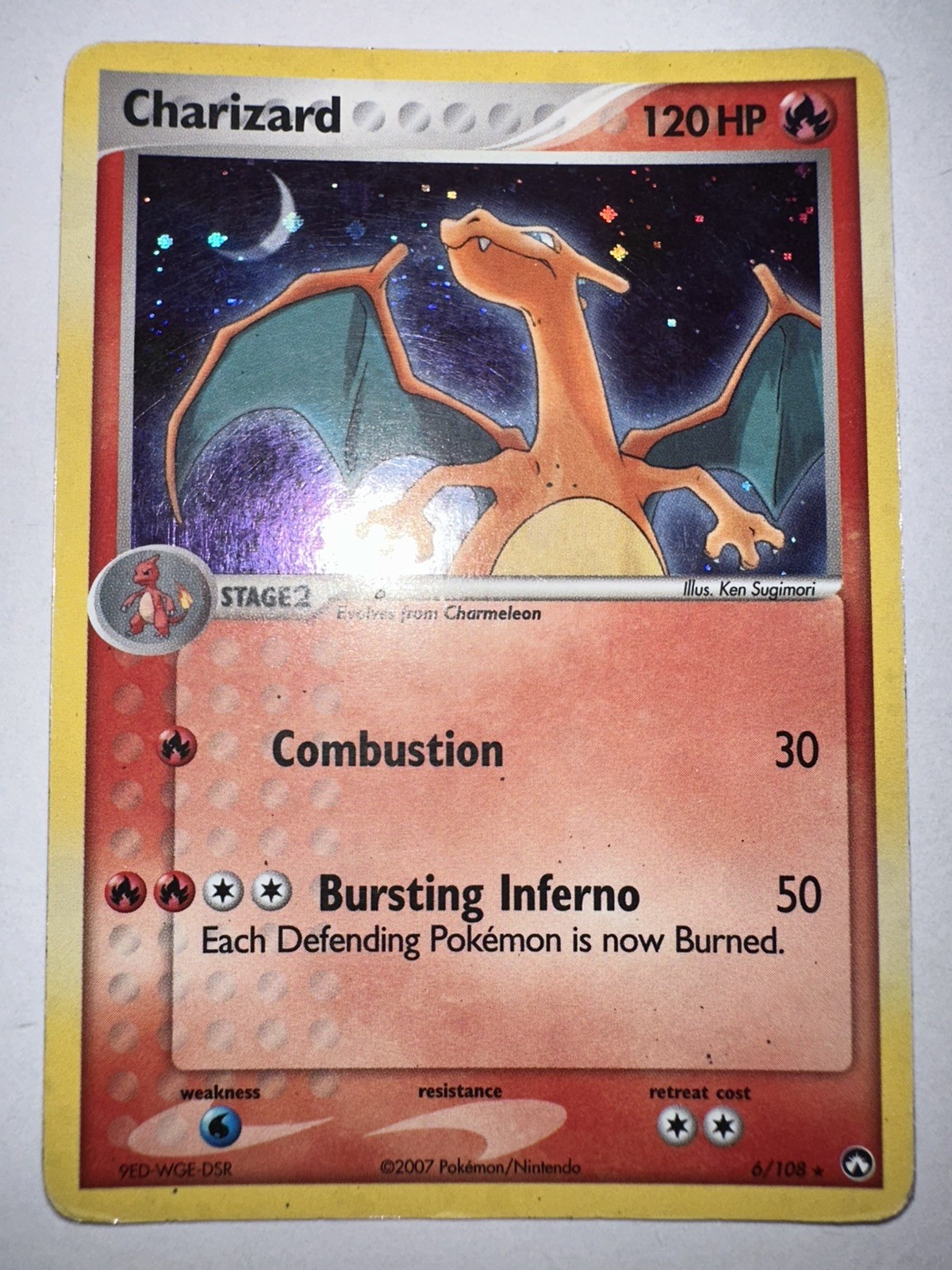 Pokemon TCG Charizard EX Power Keepers Holo Card 6/108 Rare