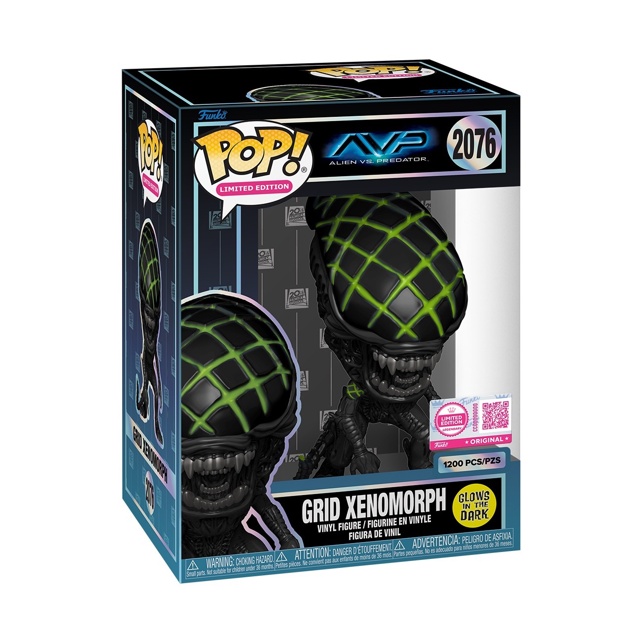 Funko Pop AVP Grid Xenomorph GLOW LE #2076 W/Protector 1200pc CONFIRMED ORDER Funko Pop AVP Grid Xenomorph GLOW LE #2076 W/Protector 1200pc CONFIRMED ORDER