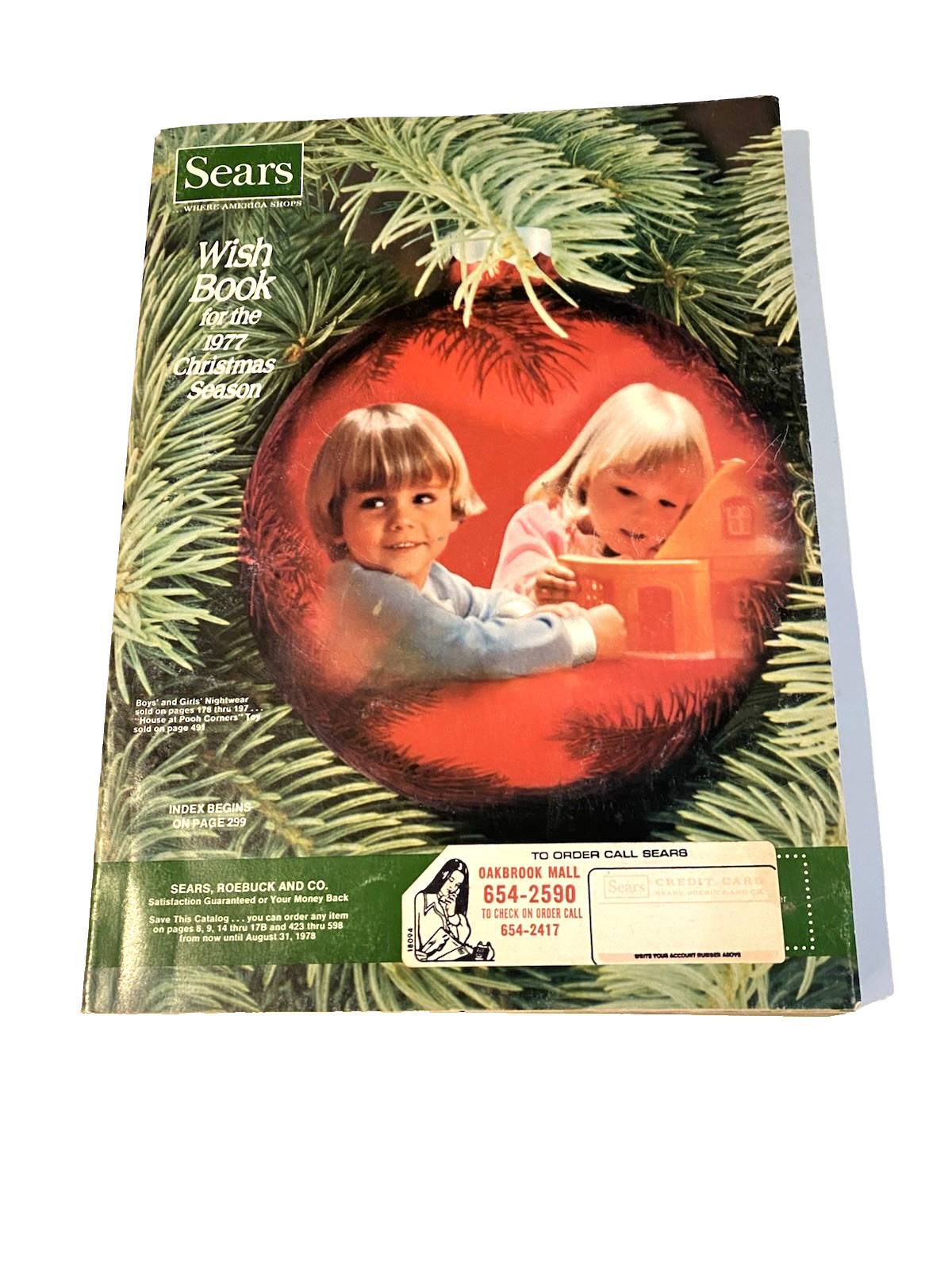 1977 Christmas Season Sears Christmas Wish Book Catalog Toys Clothes Great Cond.
