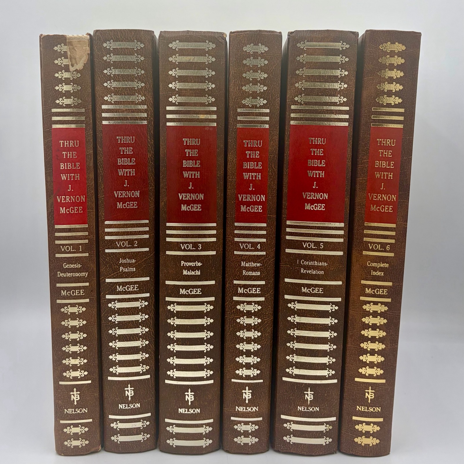 Thru The Bible With J. Vernon McGee 6 Volume Hardcover Set Nelson Complete