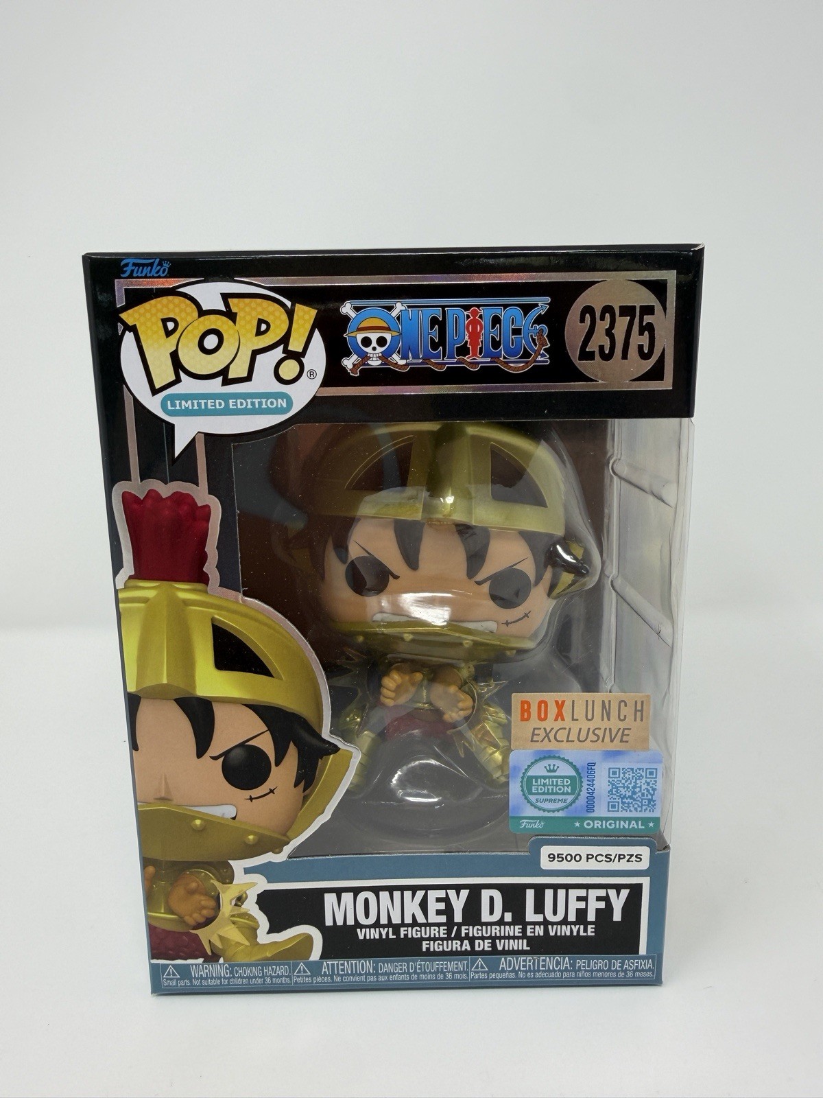 Funko Pop One Piece Monkey D. Luffy LE 9500 #2375 Vinyl Figure BoxLunch IN HAND