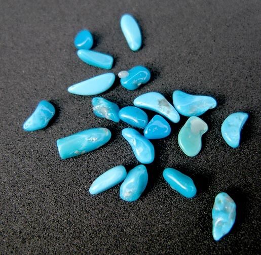 20 pc Sleeping Beauty Turquoise specimen Nugget LOT polished NATURAL Rock Rough