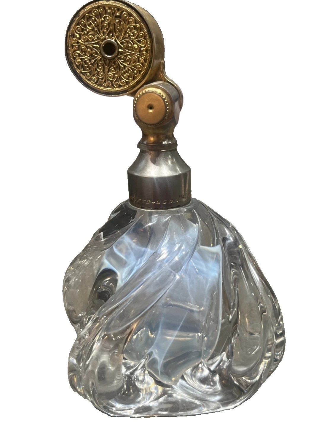 Vintage Marcel Franck perfume atomizer with a Vintage Marcel Franck perfume atomizer with a