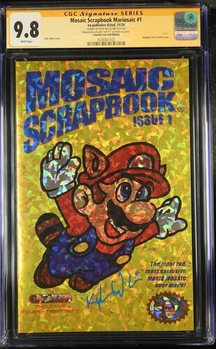 AP 1/1 CGC 9.8 Mario Crystal foil cover signed by Kyle Willis AP 1/1 CGC 9.8 Mario Crystal foil cover signed by Kyle Willis