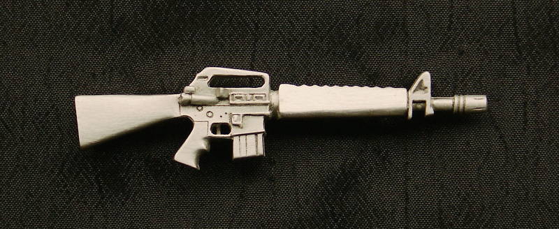 Empire Pewter M16 Pewter Gun Pin Empire Pewter M16 Pewter Gun Pin