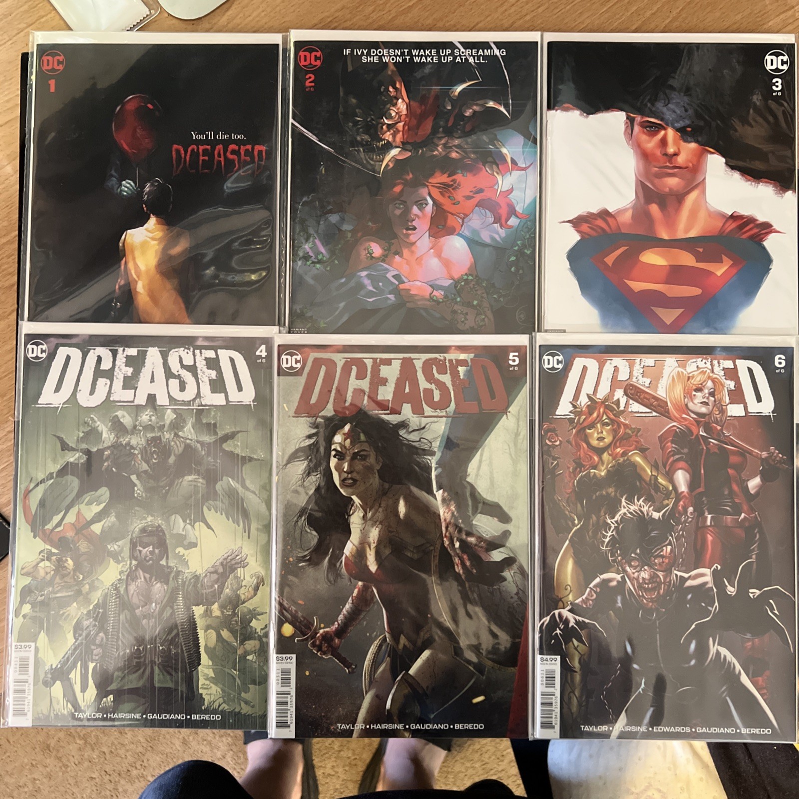DCEASED #1 2 3 HORROR POSTER HOMAGE VARIANT DC LOT 1-6 DCEASED #1 2 3 HORROR POSTER HOMAGE VARIANT DC LOT 1-6