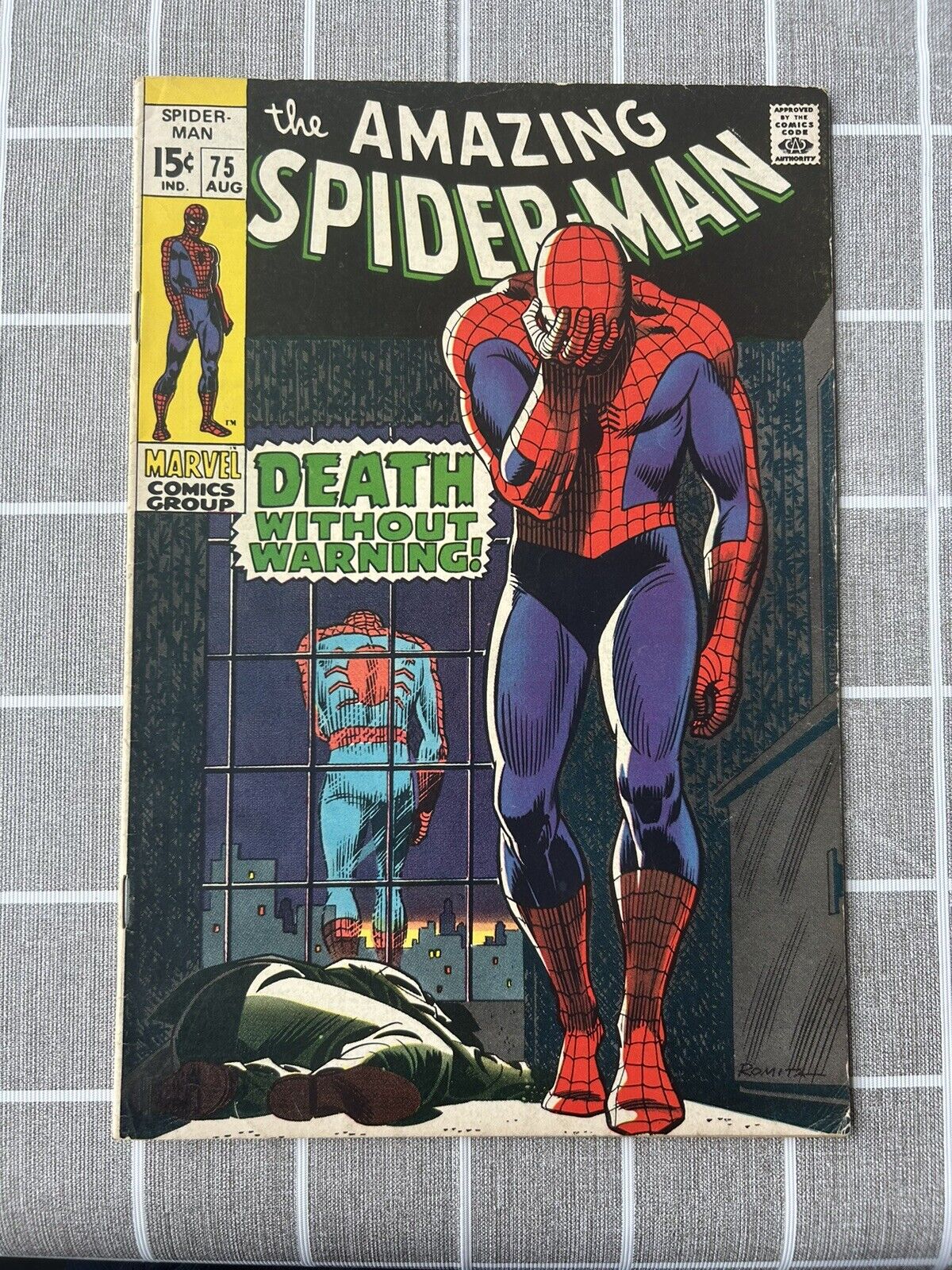 The Amazing Spider Man #75 Death Without Warning Vintage Marvel 1969 VF+