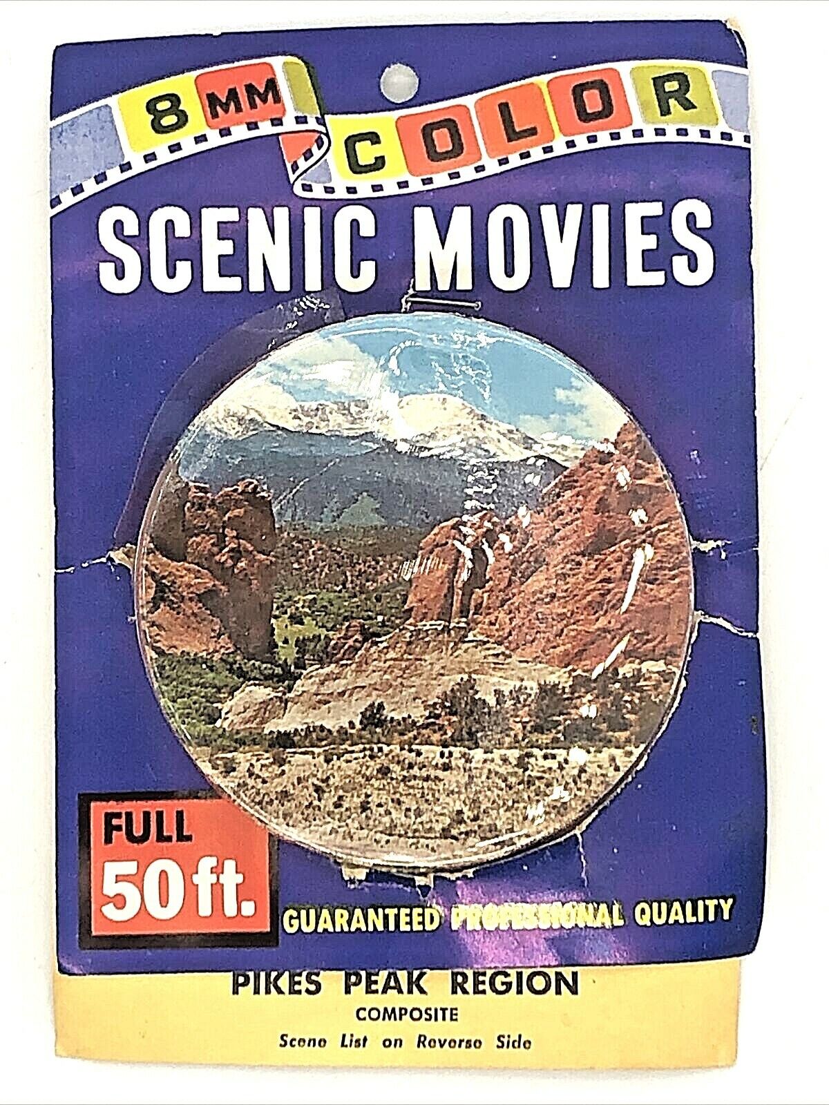 Vintage 8mm Color scenic movies pikes peak region composite 50ft By Scenic Assoc