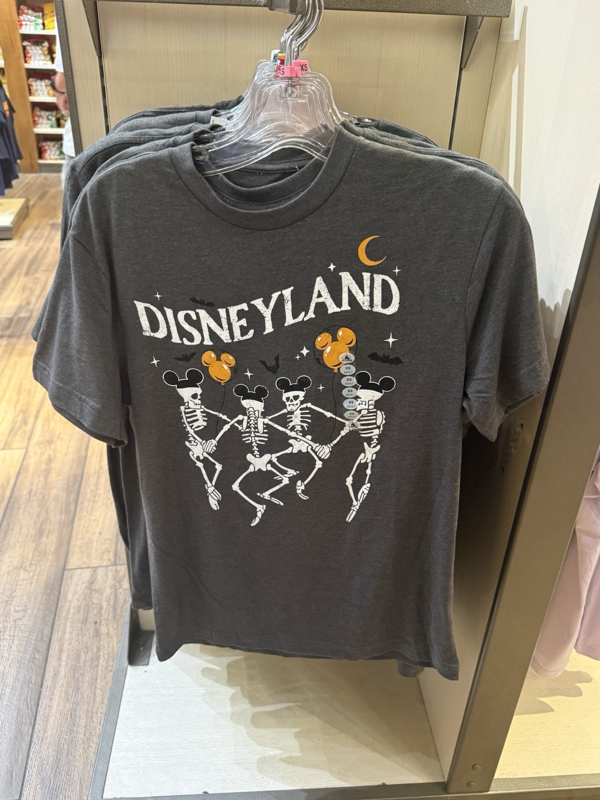 (All Sizes) 2026 Disneyland Resort Dark Gray Dancing Skeletons Halloween T-Shirt