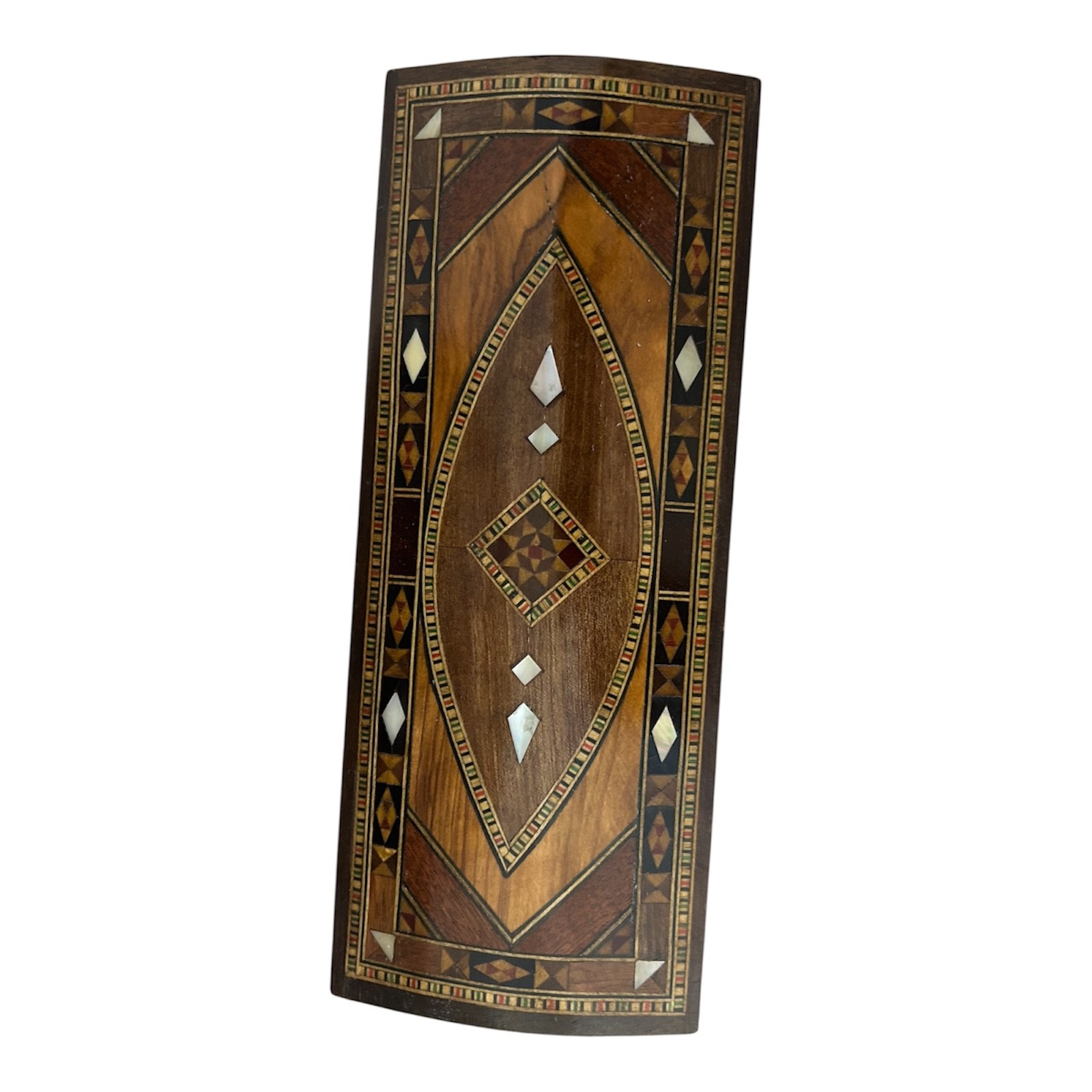 Vintage Middle Eastern  Wood Box Inlay Mother of Pearl Handcrafted,seachell