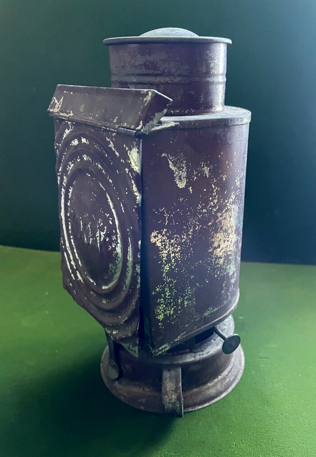 Antique Vintage Kodak Dark Room Kerosene Lantern Camera Safe Lamp Original Paint