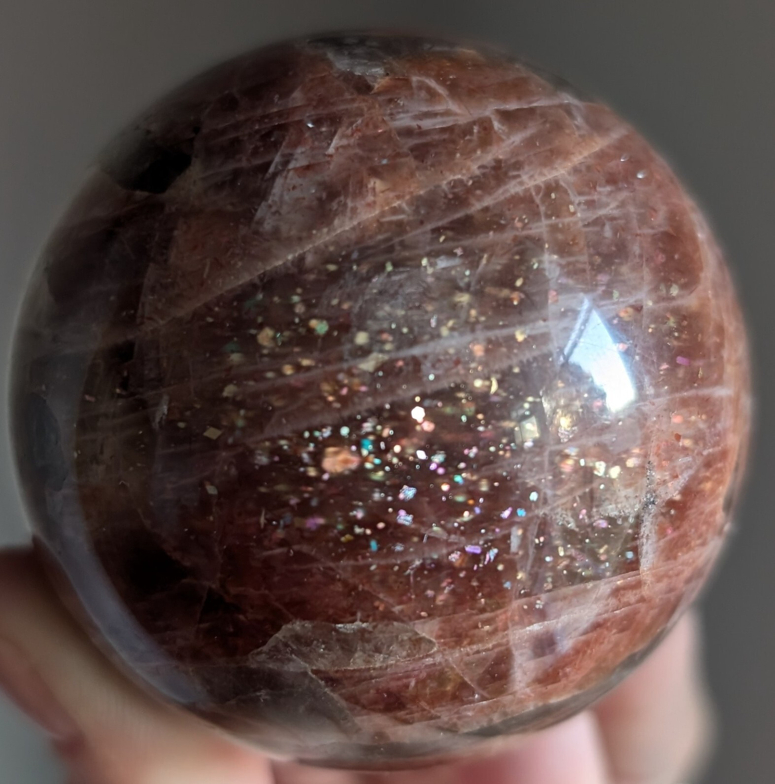 Golden Sunstone Sphere Crystal Gemstone Ball Orb Chakra Golden Sunstone Sphere Crystal Gemstone Ball Orb Chakra