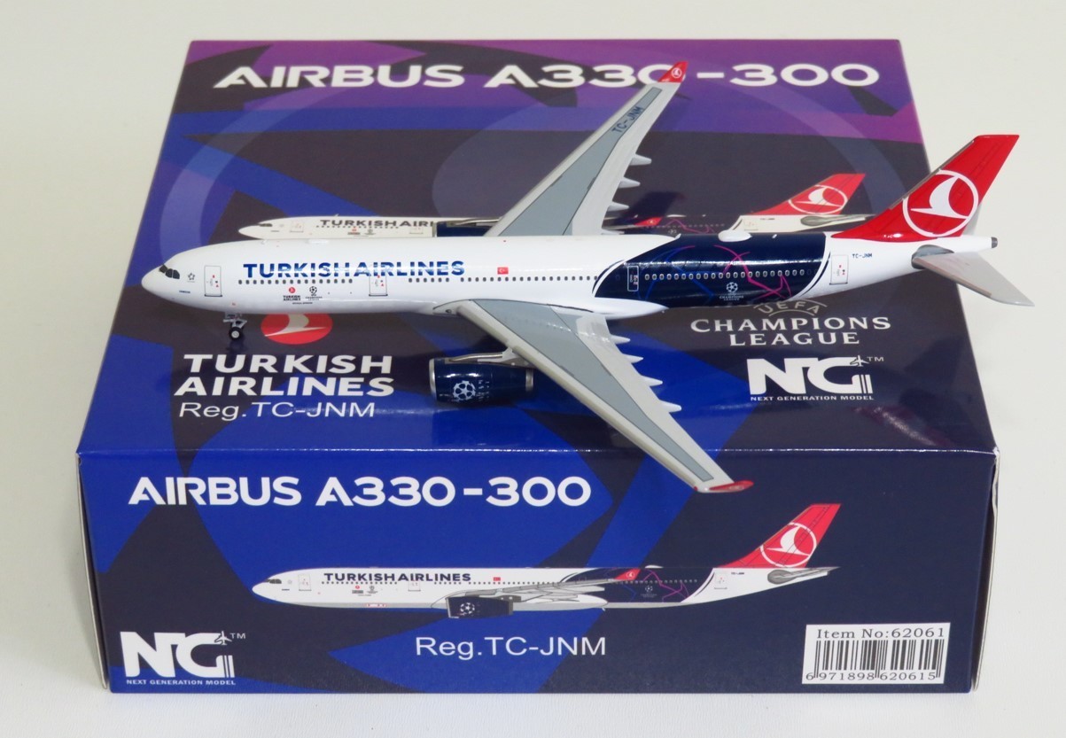 NG Models Turkish Airlines A330-300. TC-JNM. UFEA Champions League. 1:400 Scale