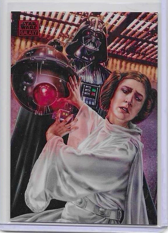 Darth Vader and Princess Leia - 2024 Topps Chrome Star Wars Galaxy #2 5/5 Omega Darth Vader and Princess Leia - 2024 Topps Chrome Star Wars Galaxy #2 5/5 Omega