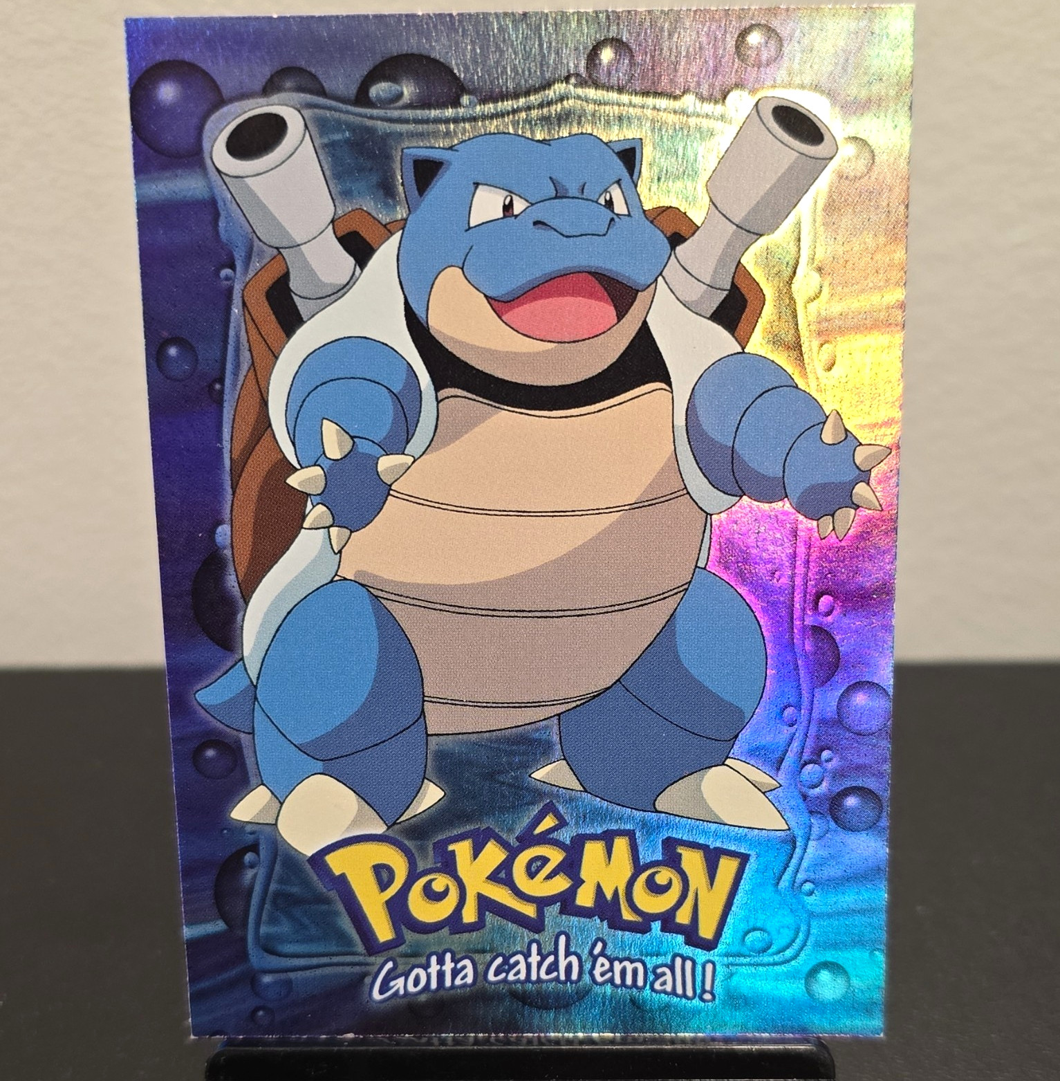 1999 Topps Pokémon Stage 3 Rainbow 🌈 Hologram Blastoise #09 E9 of 12 English 1999 Topps Pokémon Stage 3 Rainbow 🌈 Hologram Blastoise #09 E9 of 12 English