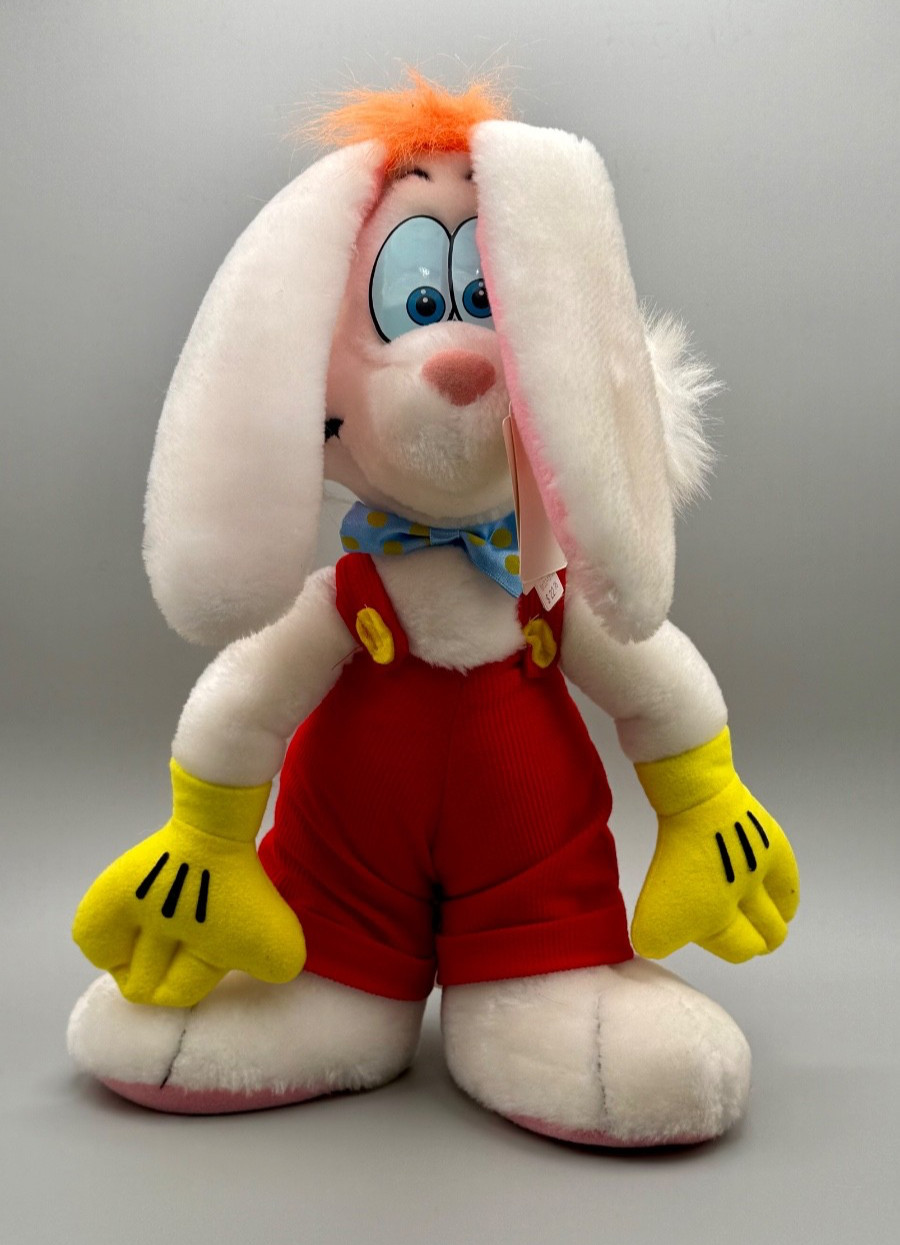 Vintage 1987 Roger Rabbit 14” Standing Plush - Disneyland - CLEAN With TAGS
