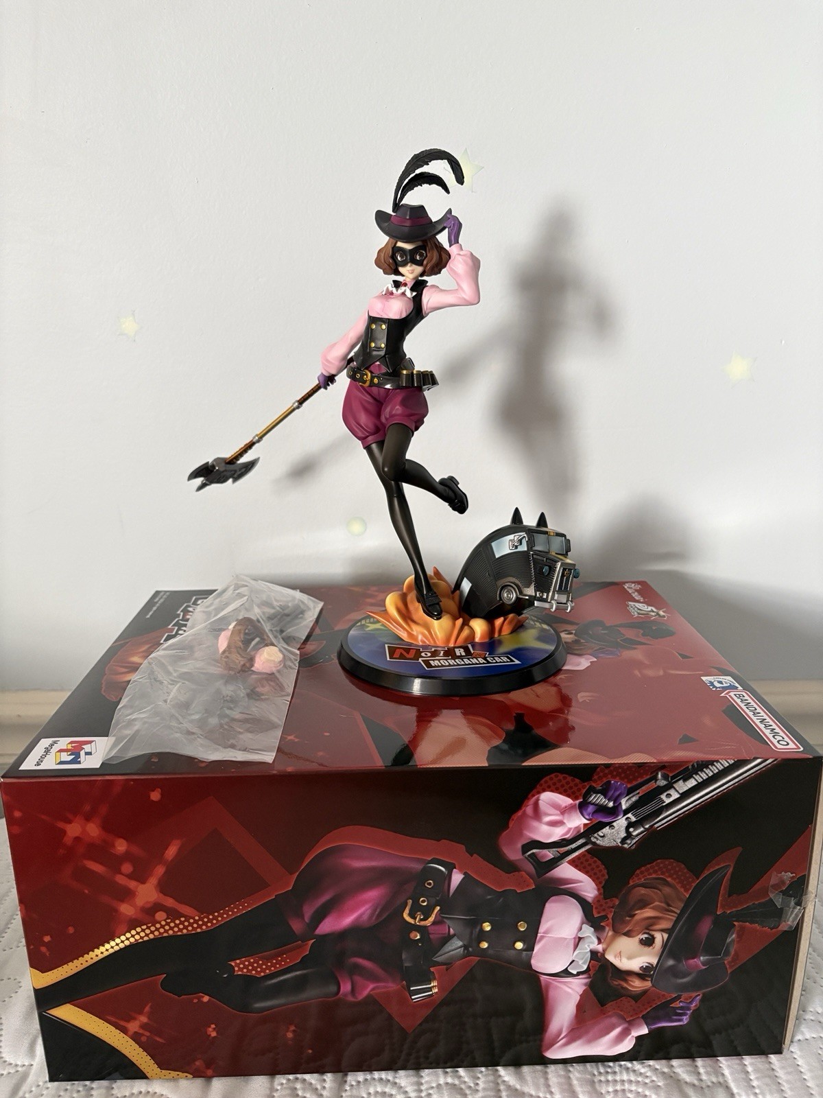 Persona 5 Royal Haru Okumura Noir and Morgana Megahouse Figure Persona 5 Royal Haru Okumura Noir and Morgana Megahouse Figure