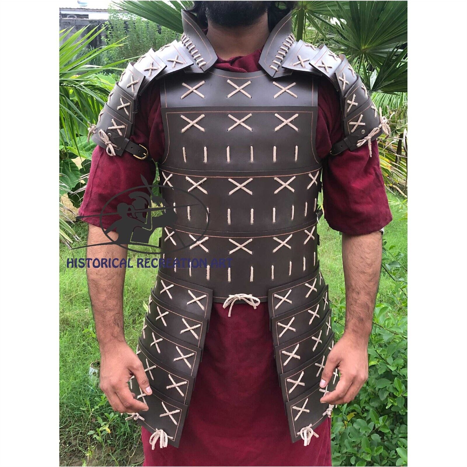 Medieval Leather Samurai Armour Dark Brown