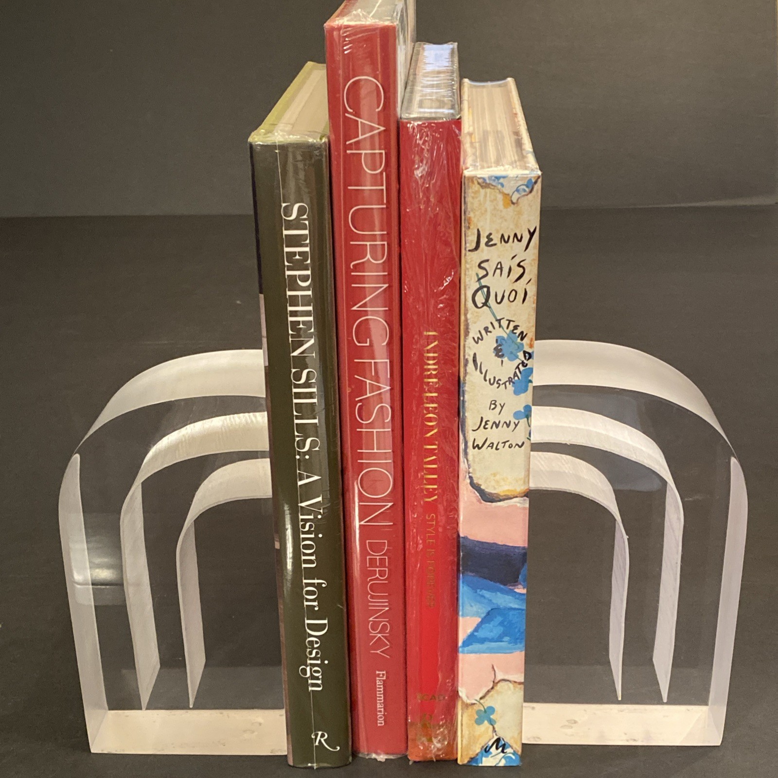 Vintage Astrolite Lucite Bookends Ritts Los Angeles Sculptural Decorative 1970s Vintage Astrolite Lucite Bookends Ritts Los Angeles Sculptural Decorative 1970s