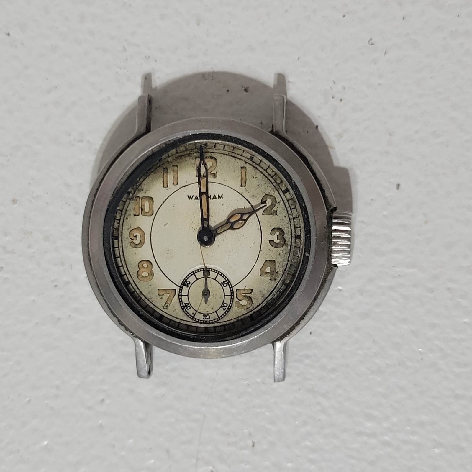 Rare Vintage WWII Waltham Military Wristwatch Case & Dial ORD DEPT USA OG-69470