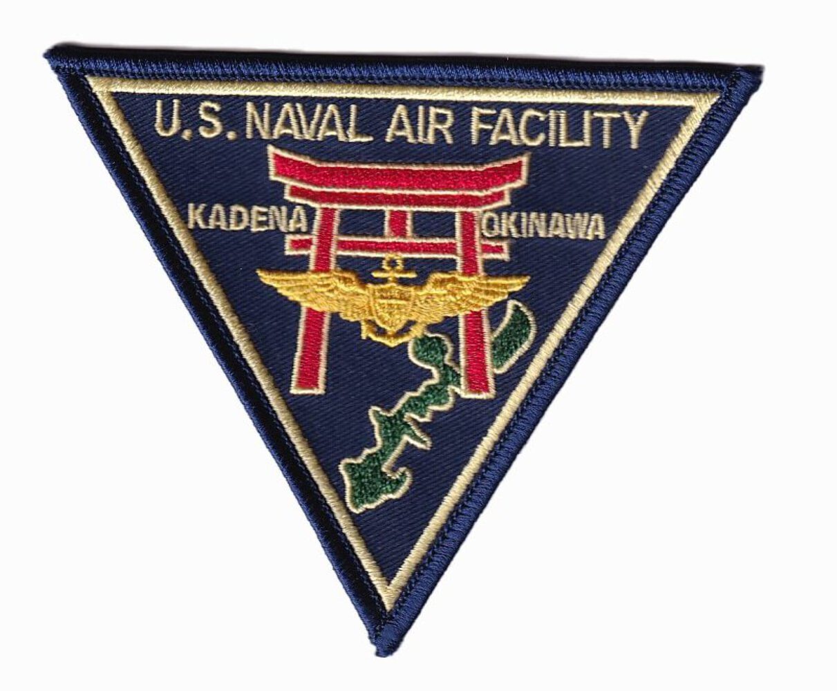 US Naval Air Facility Kadena Okinawa Patch - With Hook and Loop, 4.5\