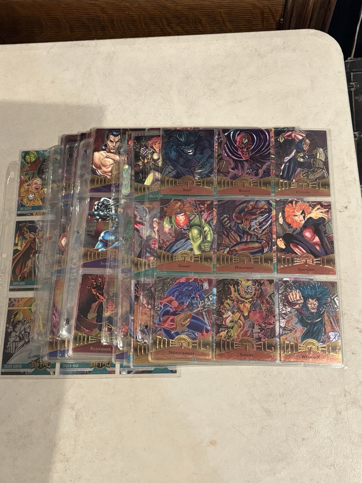1995 Fleer Marvel Metal Complete 138 Card Base Set Nice 1995 Fleer Marvel Metal Complete 138 Card Base Set Nice