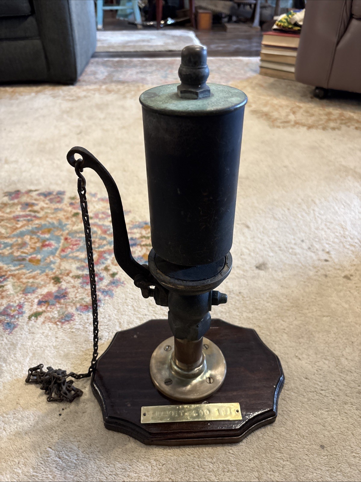 Antique Lonergan Brass Steam Whistle From Detroit Zoo Original Locomotive 1931