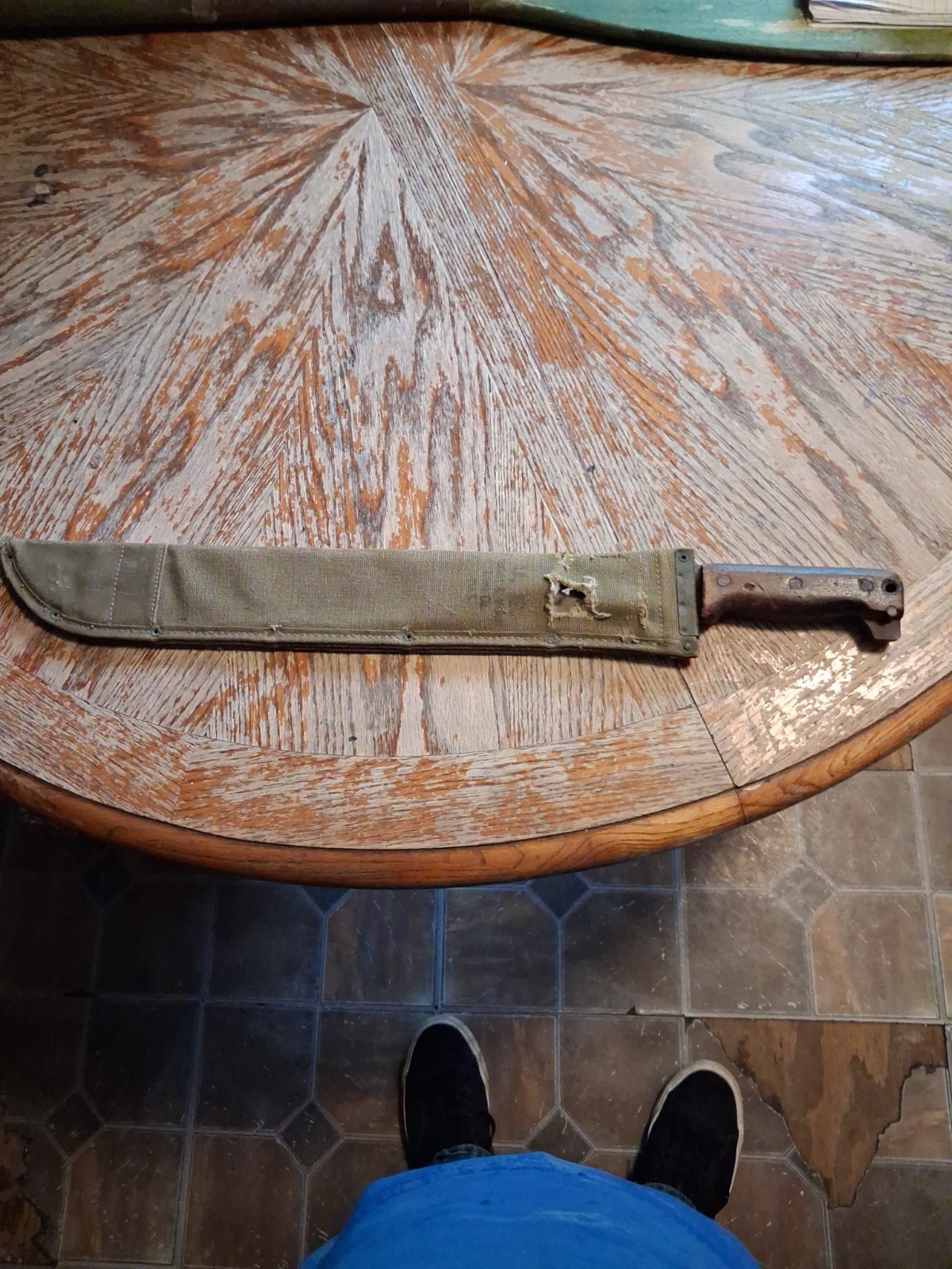 U.S 1943 Machete with Sheath WW2 WWII World War 2 Two Vintage Military U.S 1943 Machete with Sheath WW2 WWII World War 2 Two Vintage Military